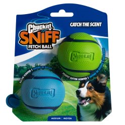   Chuckit! Sniff Fetch Ball mogyoróvaj/bacon illatú labda 6cm - 2db