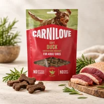 Carnilove Semi Moist Kacsás Jutalomfalat Rozmaringgal 200 g