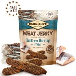 Carnilove Jerky Snack - kacsa&hering 100g