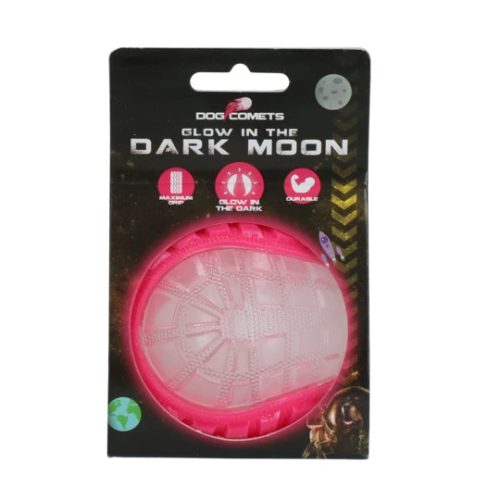 Dog Comets Glowing Moon labda pink 7,5cm