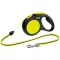 Flexi NEON sárga zsinóros 5m 12kg-ig