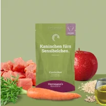   Herrmann's BIO Sensitive párolt menü nyúl, sárgarépa, alma 150g