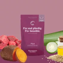   Herrmann's BIO Sensitive párolt menü ló, édesburgonya, cukkini 150g