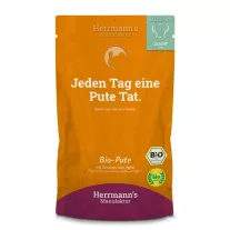   Herrmann's BIO Light párolt menü pulyka, alma, cukkini 150g
