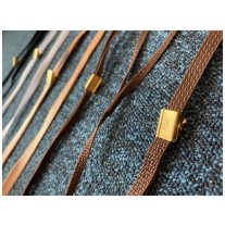 Klipszes felvezető póráz 9mm khaki