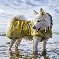   Hurtta Mudventure Coat reflective - esőkabát, fényvisszaverős