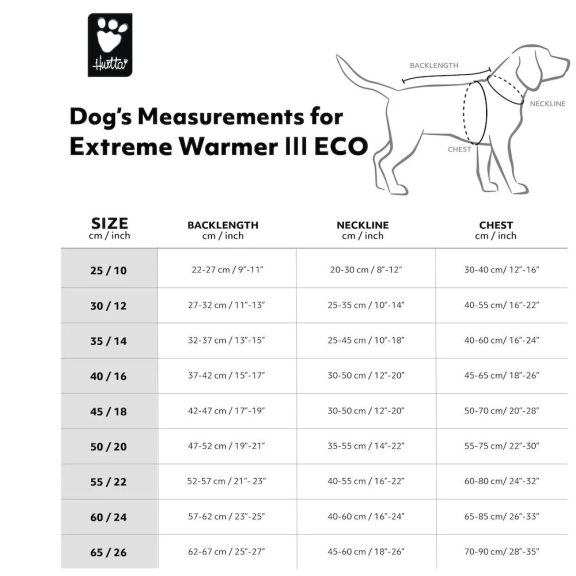 Hurtta Extreme Warmer III Eco - télikabát, fekete
