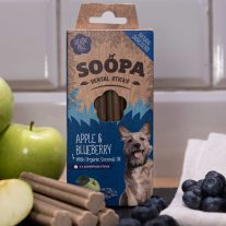   Soopa Dental Sticks - almás és áfonyás fogtisztító rúd 100g