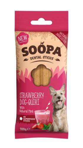 Soopa Dog-Quiri Dental Sticks - epres, mentás fogtisztító rúd 100g