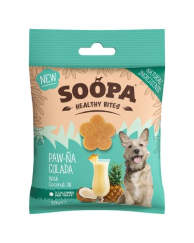 Soopa Paw-Na Colada Healthy Bites - ananászos, kókuszos egészséges falatok 50g