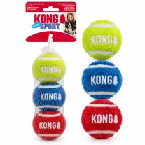KONG Sport Softies plüssborítású labda 6,3 cm – 3 db