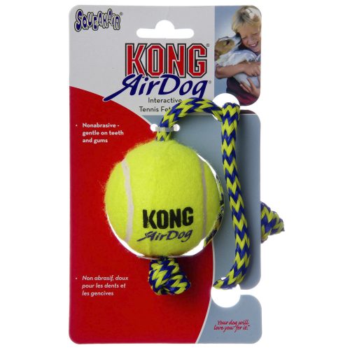 KONG® AirDog® Squeaker Tennisball 6cm kötéllel
