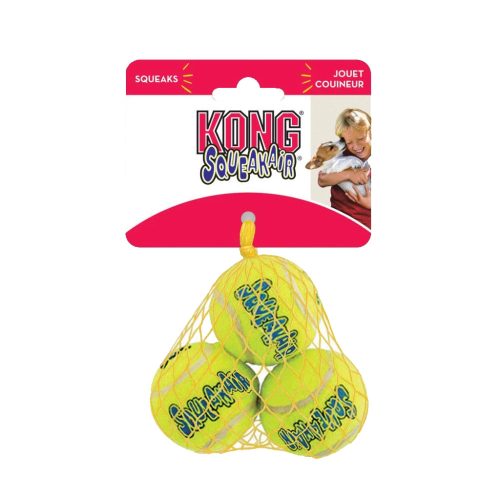 KONG Squeakair - sípoló teniszlabdák S 5cm - 3db