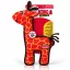 KONG Ballistic Giraffe sípoló és csörgő kutyajáték M/L – 33 cm