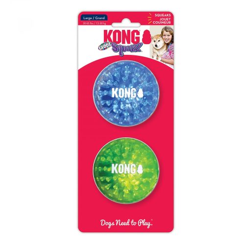 KONG Squeezz Geodz labda 7,6cm 2db