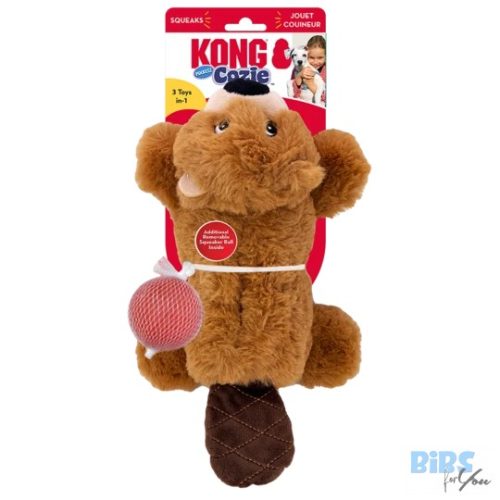 KONG Cozie Pocketz Hód kivehető sípolóval