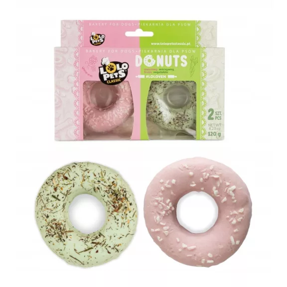 Lolo Pets gyümölcsös-zöldséges fánk kutyáknak 2 db / 120 g
