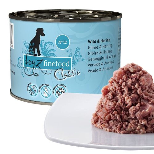 Dogz FineFood No.12 - szarvas, hering 200g