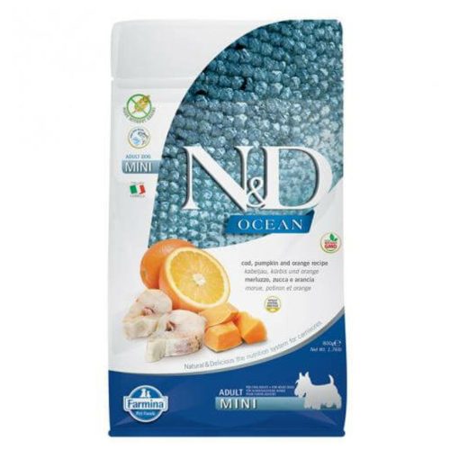 N&D Dog Ocean hering&narancs adult mini 800g