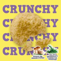 Smoofl Puffasztott rizs Chips Gomba, rozmaring