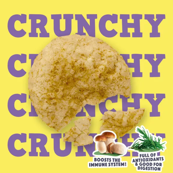 Smoofl Puffasztott rizs Chips Gomba, rozmaring