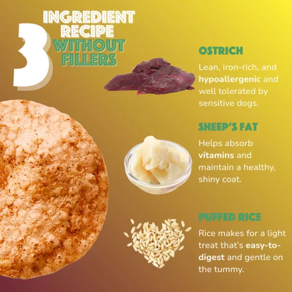 Smoofl Puffasztott rizs Chips strucchússal