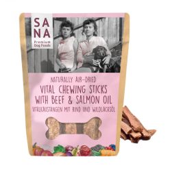   SANADOG Vital Snack fogtisztítós stick - marhahússal, lazacolajjal 150g