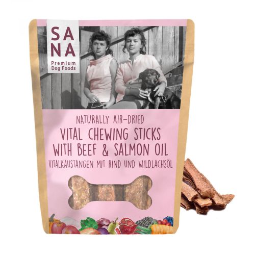 SANADOG Vital Snack fogtisztítós stick - marhahússal, lazacolajjal 150g