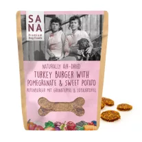   Sanadog Pulyka burger gránátalmával, édesburgonyával 100g