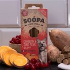 Soopa Dental Sticks - vörös áfonyás és édesburgonyás fogtisztító rúd 100g