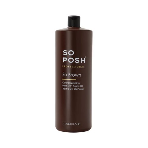 SO POSH So Brown Depositing Mask 1000ml - színerősítő pakolás