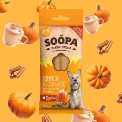   Soopa Pumpkin Spice Latte Dental Sticks - sütőtökös latte fogtisztító rúd 100g