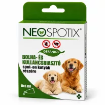   Neospotix Spot-On bolha- és kullancsriasztó kutyáknak 5 × 1 ml