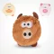 Flamingo sípolós plüss állatfej 13 cm – 1 db, vegyes figurákban