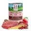 SANADOG párolt konzerv menü marha, sárgarépa, alma 400g