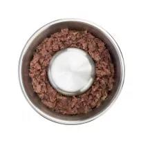   Műanyag bevonatú rozsdamentes evéslassítós acéltál 1l/21cm