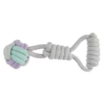 Rágókötél labda fogóval 23cm