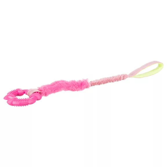 Bungee Rope - műszőrös játék gumi karikával 10x56cm