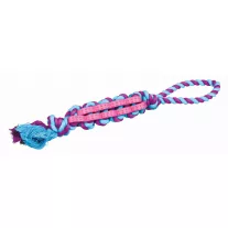 DENTAFUN fonott gumijáték kötéllel 37cm