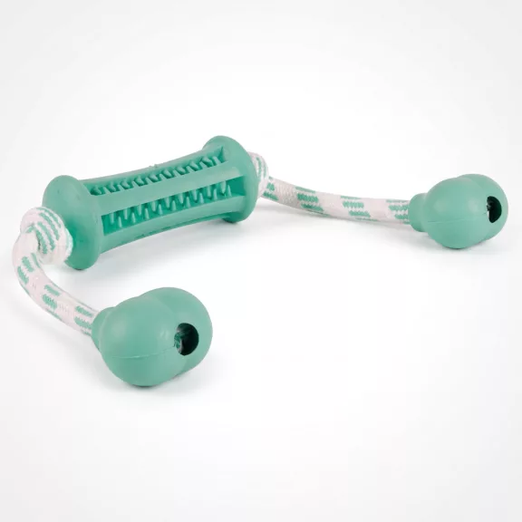 Trixie Denta Fun mentaízű természetes gumi rúd kötéllel 9cm / 37 cm Trixie Denta Fun mentaízű természetes gumi rúd kötéllel 9cm / 37 cm