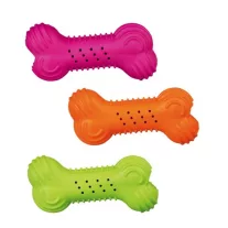 Gumicsont zörgő hanggal 11cm - 1db