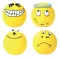 Sípoló latex Smiley labdák Ø6cm
