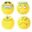 Sípoló latex Smiley labdák Ø6cm