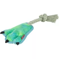 Trixie Plüss Dinoszauruszláb kötéllel zöld 22cm