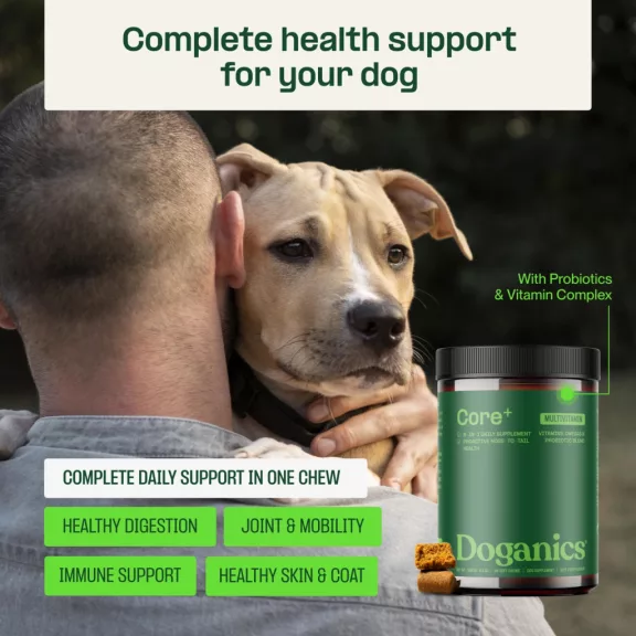 Doganics Core+ Daily Multivitamin komplex napi kiegészítő rágófalat 60 db