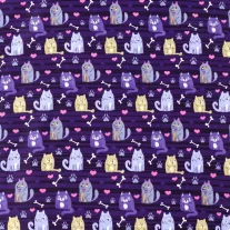   Artero Purple kutyás-macskás kutyakozmetikus felső – lila