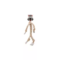   Bivalybőr Zebra Természetes kutyajáték fonott kötéltestű 67cm