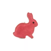 Bivalybőr Pink nyuszi Természetes Kutyajáték 21cm