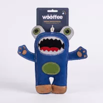   Wooffee bivalybőr éhes szörny kókuszrost töltettel természetes kutyajáték 20 cm