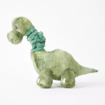  ZippyPaws Bungee Buddiez rugalmas nyakú dinoszaurusz plüss kutyajáték 30 cm